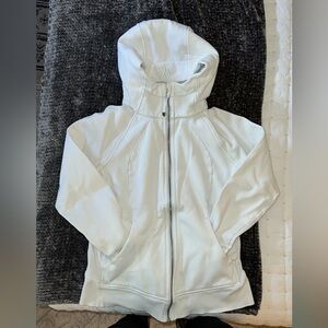 Lululemon Scuba full zip, WHITE, Women’s Size 10